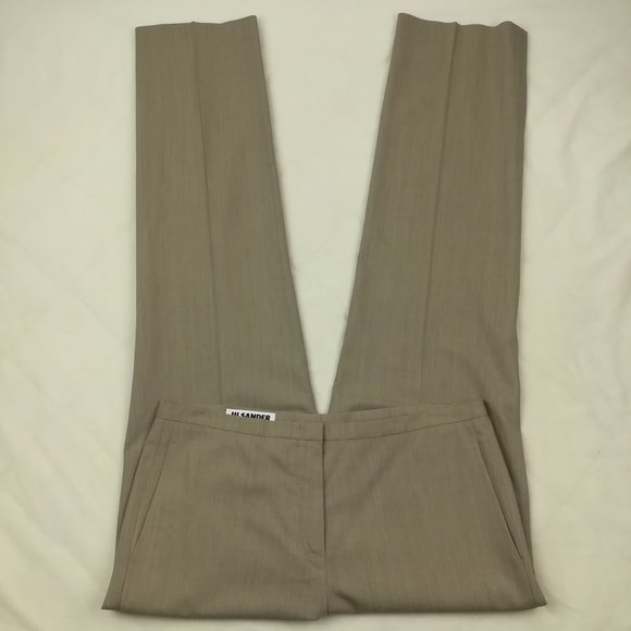 Jil Sander Pants - Jil Sander Sz 36 (US 6) Wool Straight Leg Dress Pants Trousers Italy